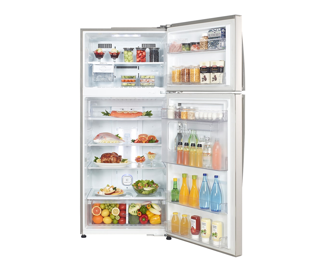 LG 510L STAINLESS STEEL VCM TOP FREEZER WITH DOOR-IN-DOOR™, GC-D512HLAL